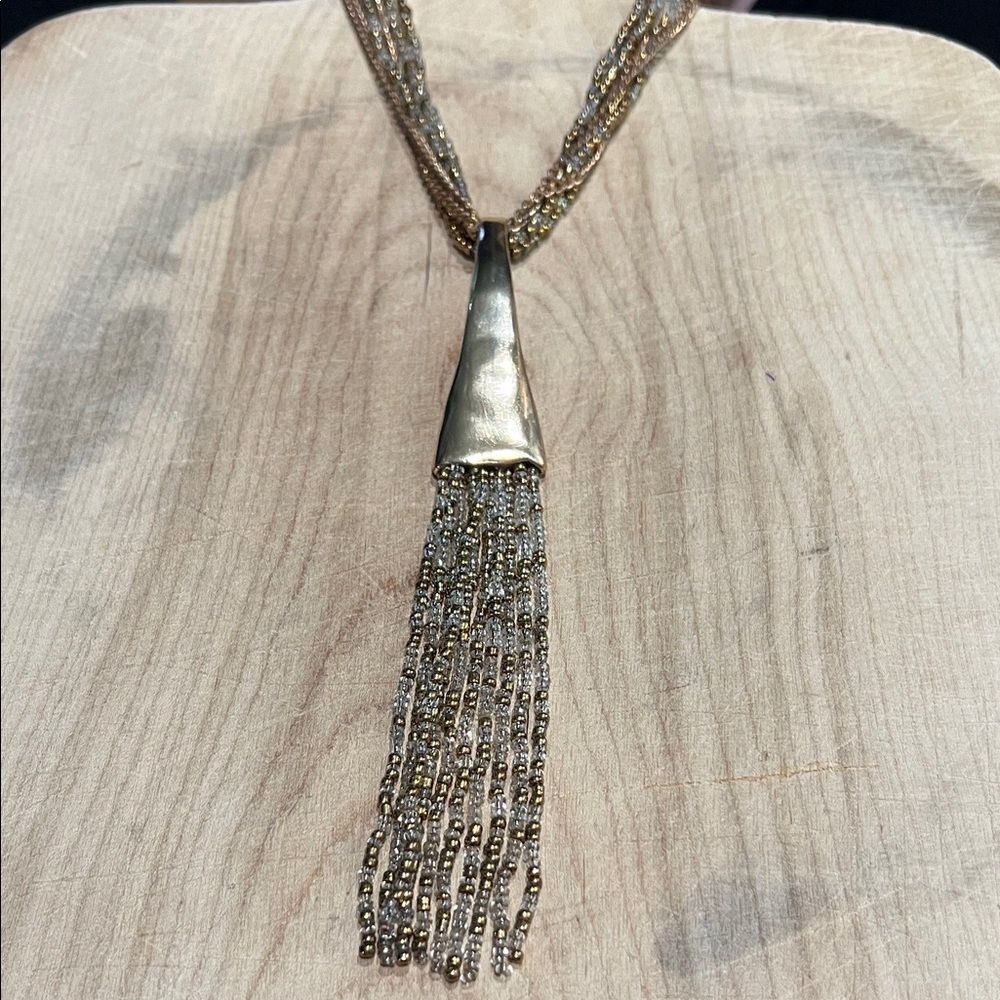 Jules Long Seed Bead Tassel Necklace 🥰